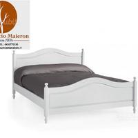 Letto matrimoniale laccato bianco cod 673 nuovo