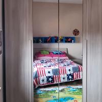 Armadio 4 ante con specchio centrale