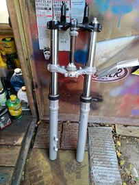 forcelle dr 350 e piastre accorciate suzuki