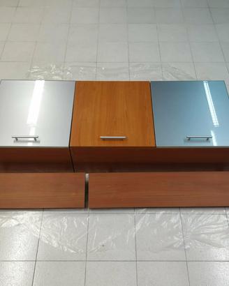 Mobili Pensili in legno vetro da parete cucina