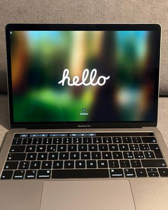 Macbook Pro 13” 2019 Intel, touchbar, 256 GB