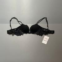 La Perla Desert Rose push-up in pizzo nero Leavers