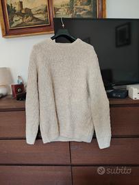 maglione intrecciato beige marca gold
