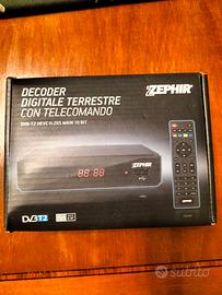 decoder digitale terrestre con telecomando 
