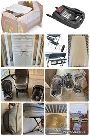 Trio + lettino + lettino campeggio + base isofix