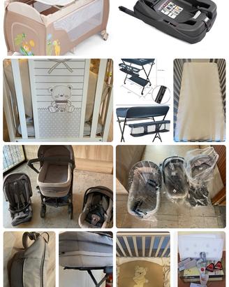 Trio + lettino + lettino campeggio + base isofix