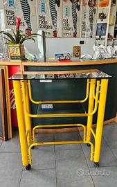 tavolino carrello in metallo vintage 