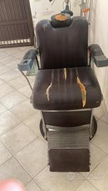 vecchie poltrone da barbiere