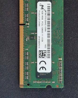 4GB RAM DDR3 SODIMM Micron