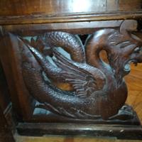 ARMADIO CREDENZA IN QUETRCIA SCOLPITA