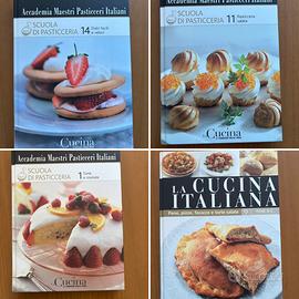 set libri da cucina con ricette dolci e salate