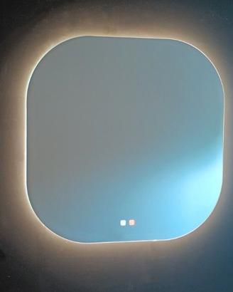 SPECCHIERA QUADRATA 80x80cm LED+ANTI-APPANNAM.