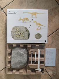 set bambini ragazzi archeologia scavo dinosauri