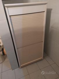 Mobiletto bianco cm 44 x 45 altezza cm 95