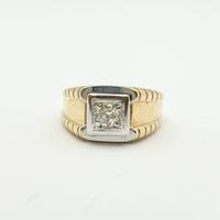ANELLO uomo oro18 kt diamante