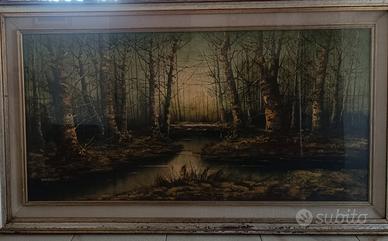 Grande quadro, olio su tela firmato Barbaglia