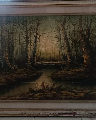 Grande quadro, olio su tela firmato Barbaglia