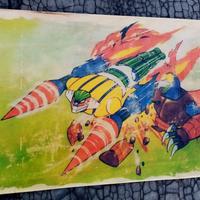 Jeeg Robot acrilico su tavola