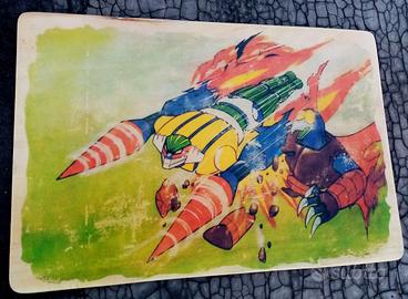 Jeeg Robot acrilico su tavola