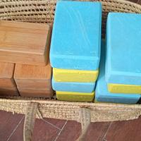 Blocchi di bambù per yoga