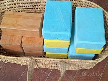 Blocchi di bambù per yoga