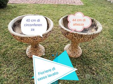 Fioriere di sasso lavato 