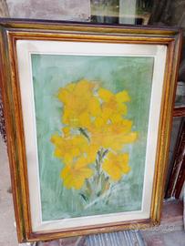 .Quadro dipinto a mano raffigurante Girasoli dimen