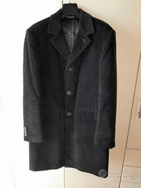Cappotto Uomo velluto nero