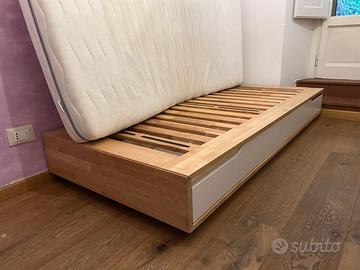 Letto singolo IKEA MANDAL con materasso incluso