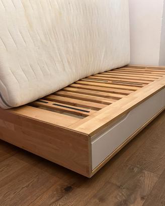 Letto singolo IKEA MANDAL con materasso incluso