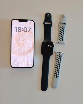 iPhone 13 + Apple Watch 8 doppio cinturino