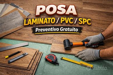 Posa pavimenti SPC, laminato e PVC – Varese
