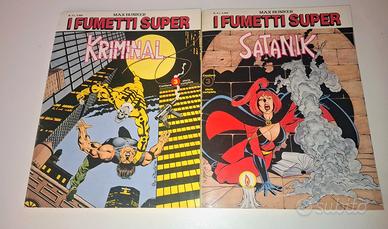 I FUMETTI  SUPER   3 - 4  KRIMINAL   e SATANIK 