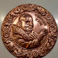piatto in rame Giovanni XXIII