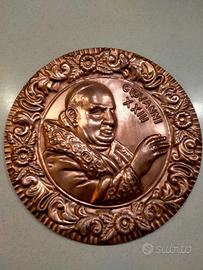 piatto in rame Giovanni XXIII