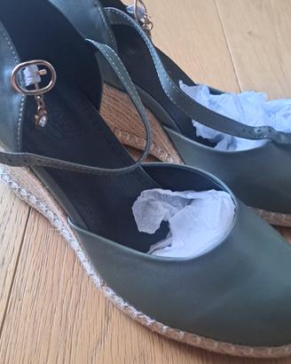 Scarpe tipo espadrillas con zeppa da donna tgl 40 