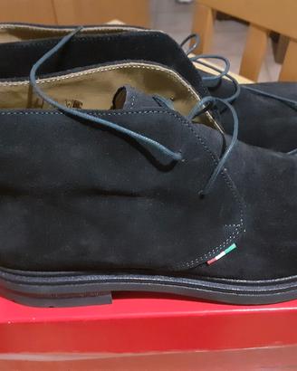 scarpe tipo clarck alte 42 blu