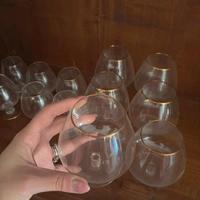 Set bicchieri bordo oro