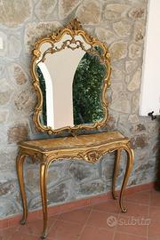 Specchio con console