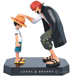 Action Figure Anime One Piece Shanks Touching Rufy