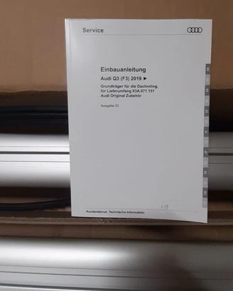 BARRE portapacchi NUOVE ORIGINALI AUDI Q3
