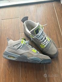 Nike Air Jordan 4 Retro SE Neon Grigie Taglia 41