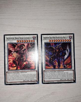 carte per arcidemone drago rosso yugioh