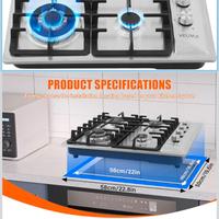 Piano cottura 4 fuochi nuovo