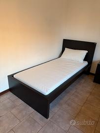 Letto MALM IKEA 90x200cm + rete + materasso