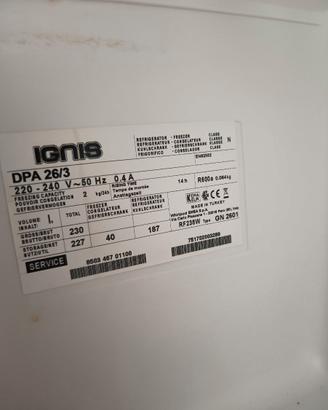 Frigorifero Ignis dpa 26/3