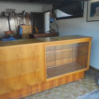 bancone negozio espositore cassa vetrina vintage 