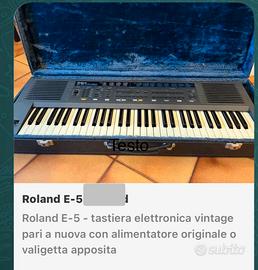Roland e5 inteligent suntjetizer alim orig custodi