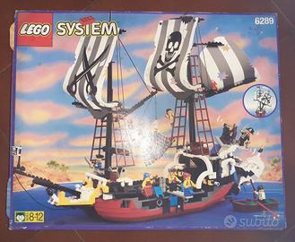 Lego galeone pirata 6289 scatola e divisori int