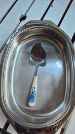 portavivande in acciaio  e taglia formaggio